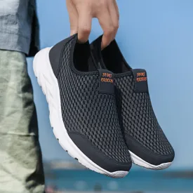 2022 Summer Men's Loafers Lightweight Walking Mesh Breathable Summer
