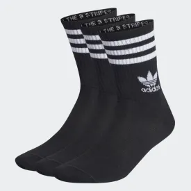 ADIDAS MID CUT CREW SOCKS 3 PAIRS - IL5022