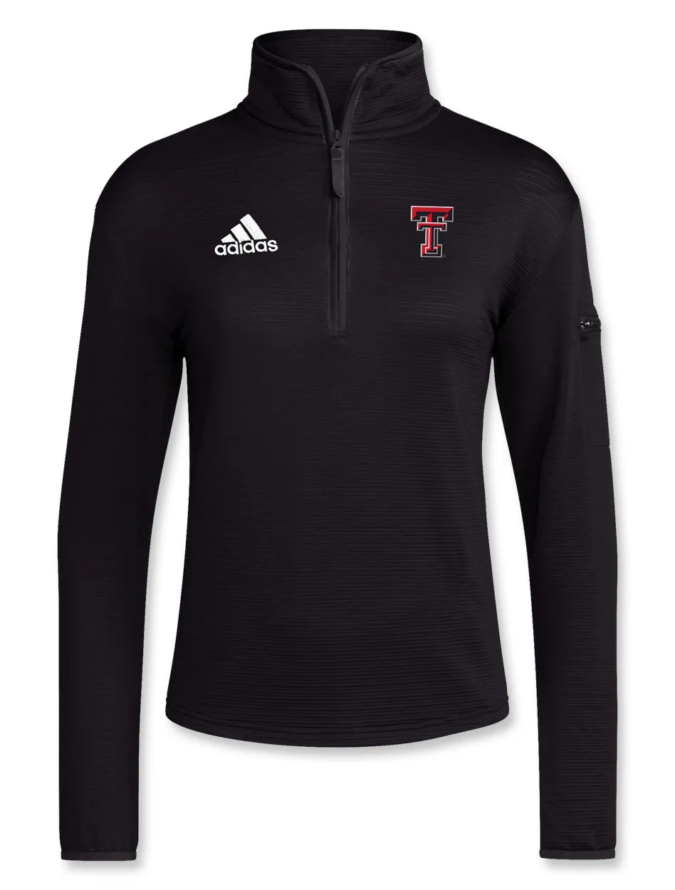Adidas Texas Tech "Stadium" Women's Sideline 2024 Knit Quarter Zip