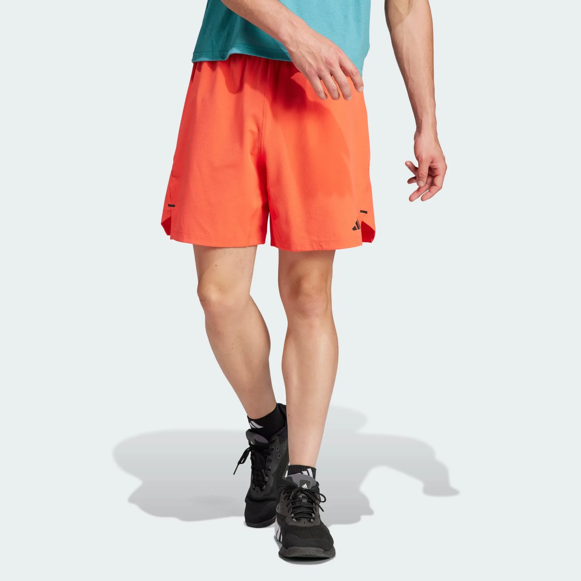 ADIDAS WORKOUT KNURLING SHORTS - RED