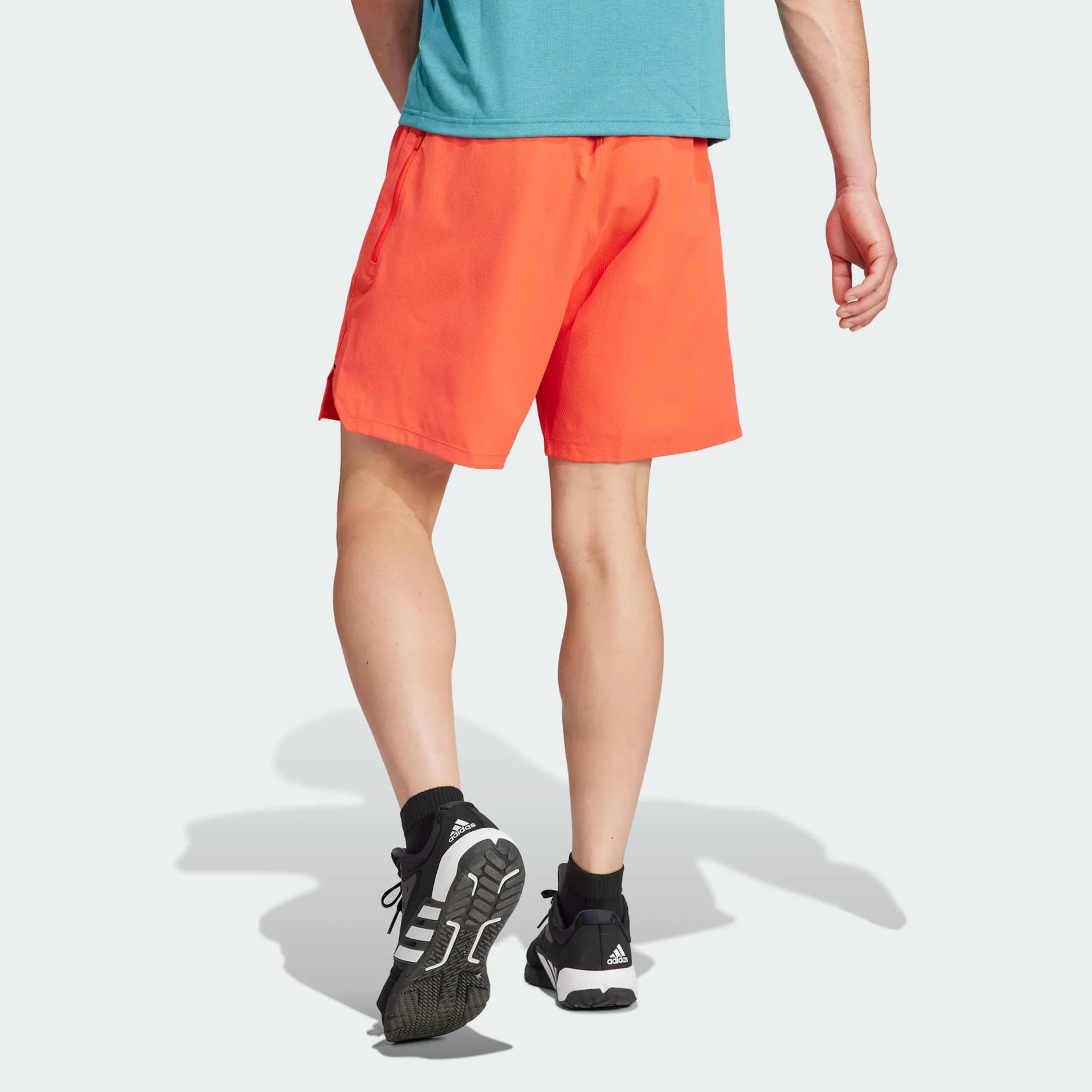 ADIDAS WORKOUT KNURLING SHORTS - RED