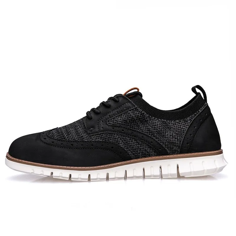 Angelo Ricci™ Breathable Lightweight Brogue Men Casual Shoes