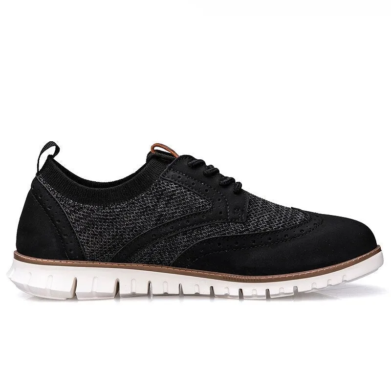 Angelo Ricci™ Breathable Lightweight Brogue Men Casual Shoes