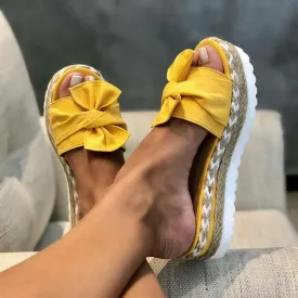 Bow-Knot platform Slippers sandals