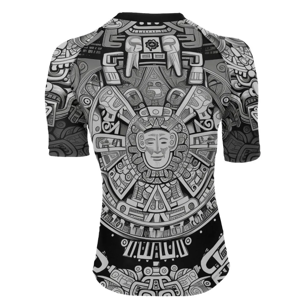 Brave Aztec Warrior Women's Short Sleeve Rash Guard