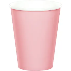 Bulk Classic Pink Value Friendly 9 oz Hot & Cold Paper Cups (96 per Case)