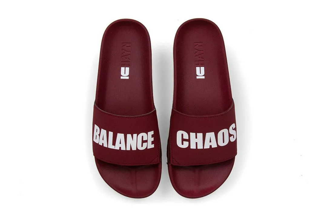 CHAOS/BALANCE Slides (UNDERCOVER X HAYN) Burgundy