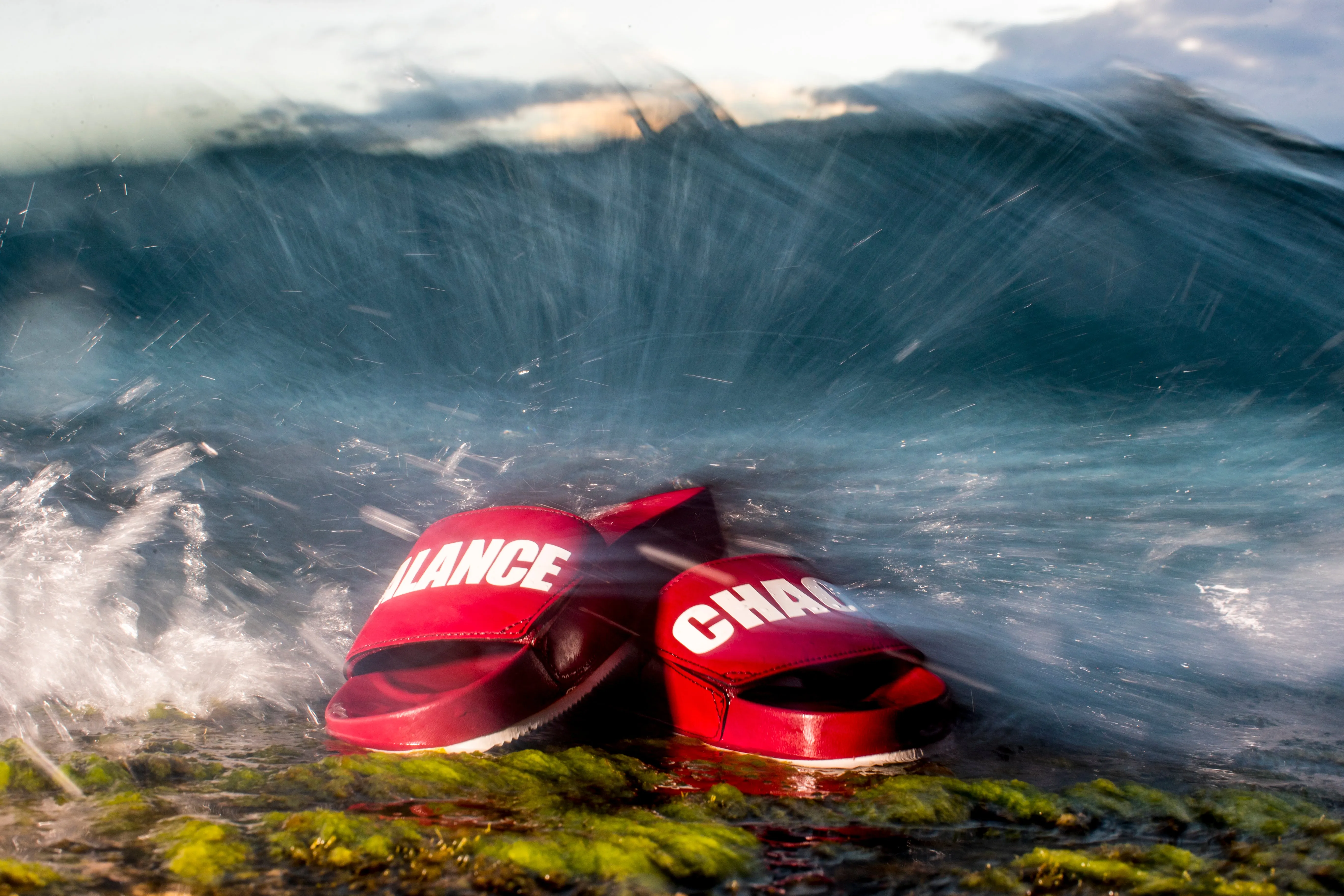CHAOS/BALANCE Slides (UNDERCOVER X HAYN) Burgundy