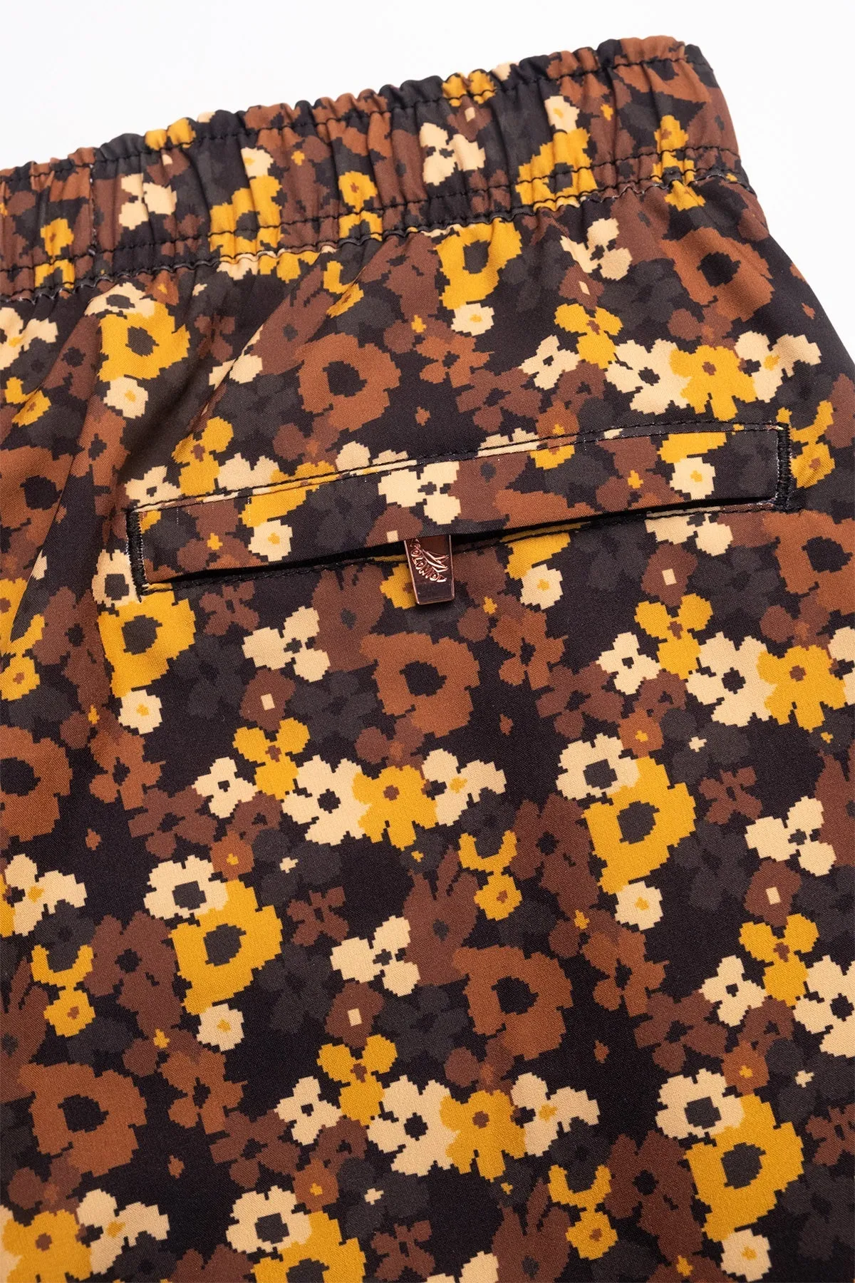 Classic Swim Trunks in Pixel Floral