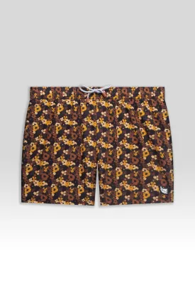 Classic Swim Trunks in Pixel Floral