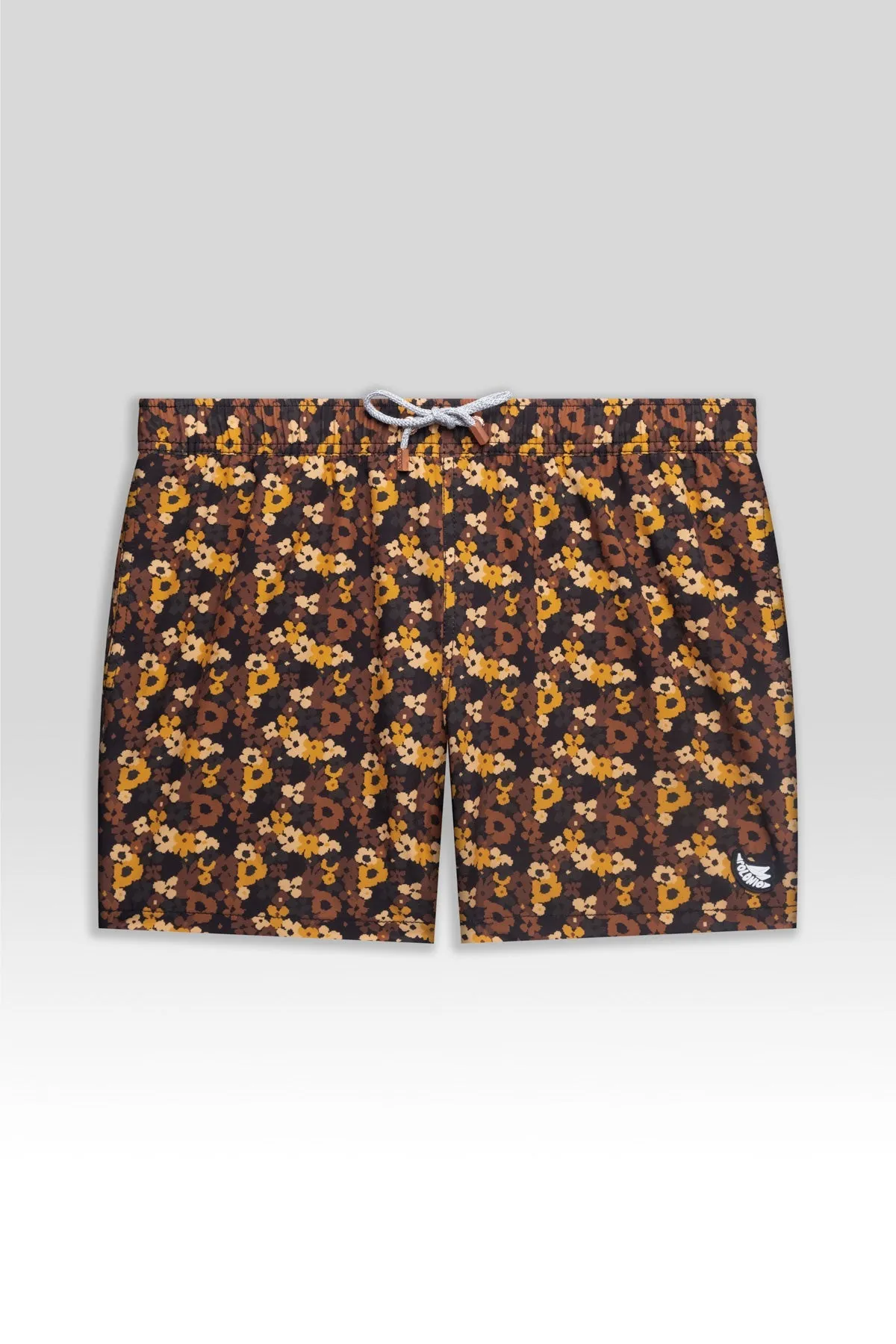 Classic Swim Trunks in Pixel Floral