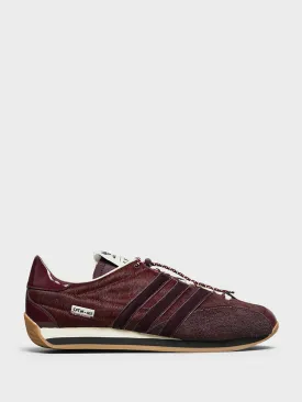 Country OG SFTM Sneakers in Maroon, Core Black and Cream White