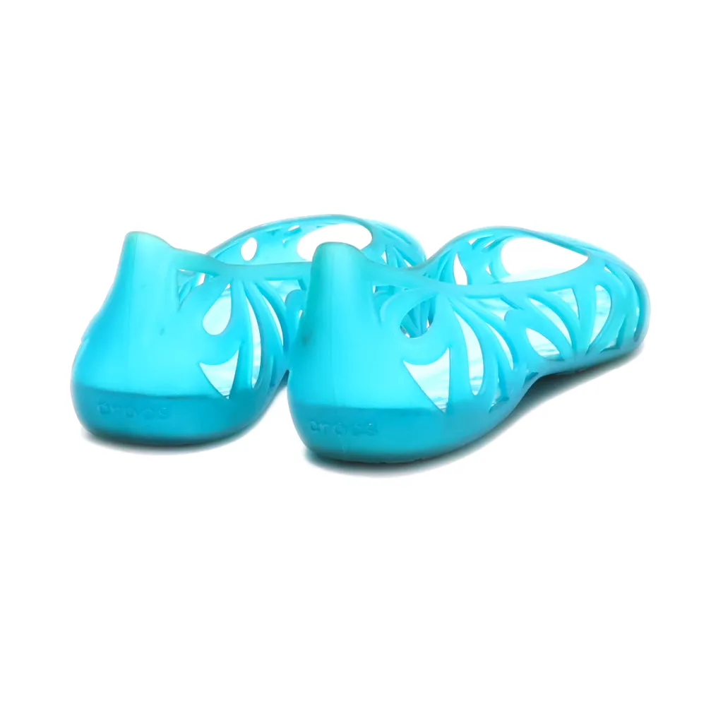 Crocs Adrina Iii Flat Sandals Eva Blue Colour For Women