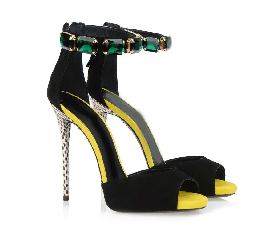 Diamond inlaid High Heel Sandals