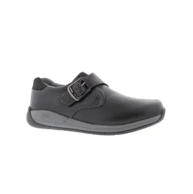 Drew Tempo Women Adjustable Closure Slip-on Shoes In Black Leather