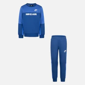 Ensemble Survêtement Nike Air Crew Enfant - Bleu/Blanc