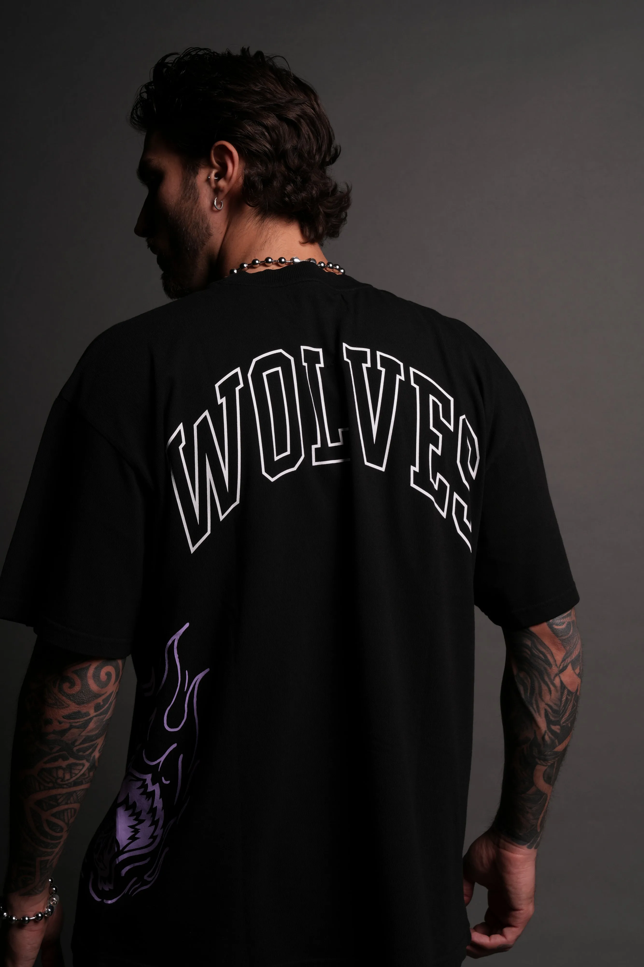 From The Shadows "Premium" Oversized Tee in Black