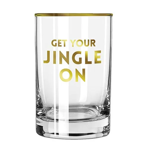 Holiday Rocks Glass