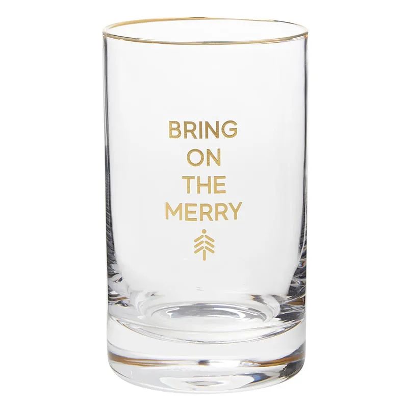 Holiday Rocks Glass