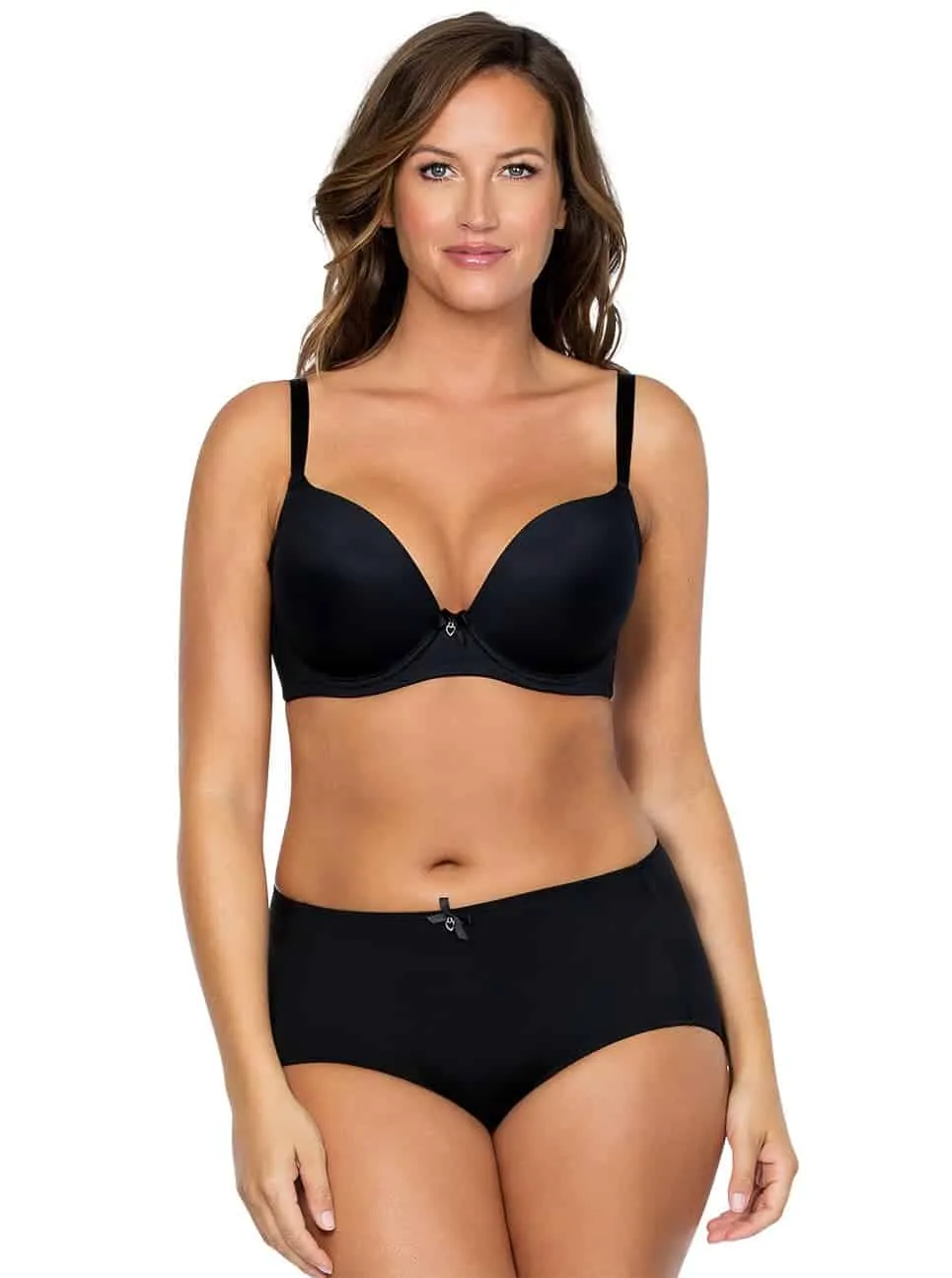 Jeanie High-Cut Brief - Black - 4803