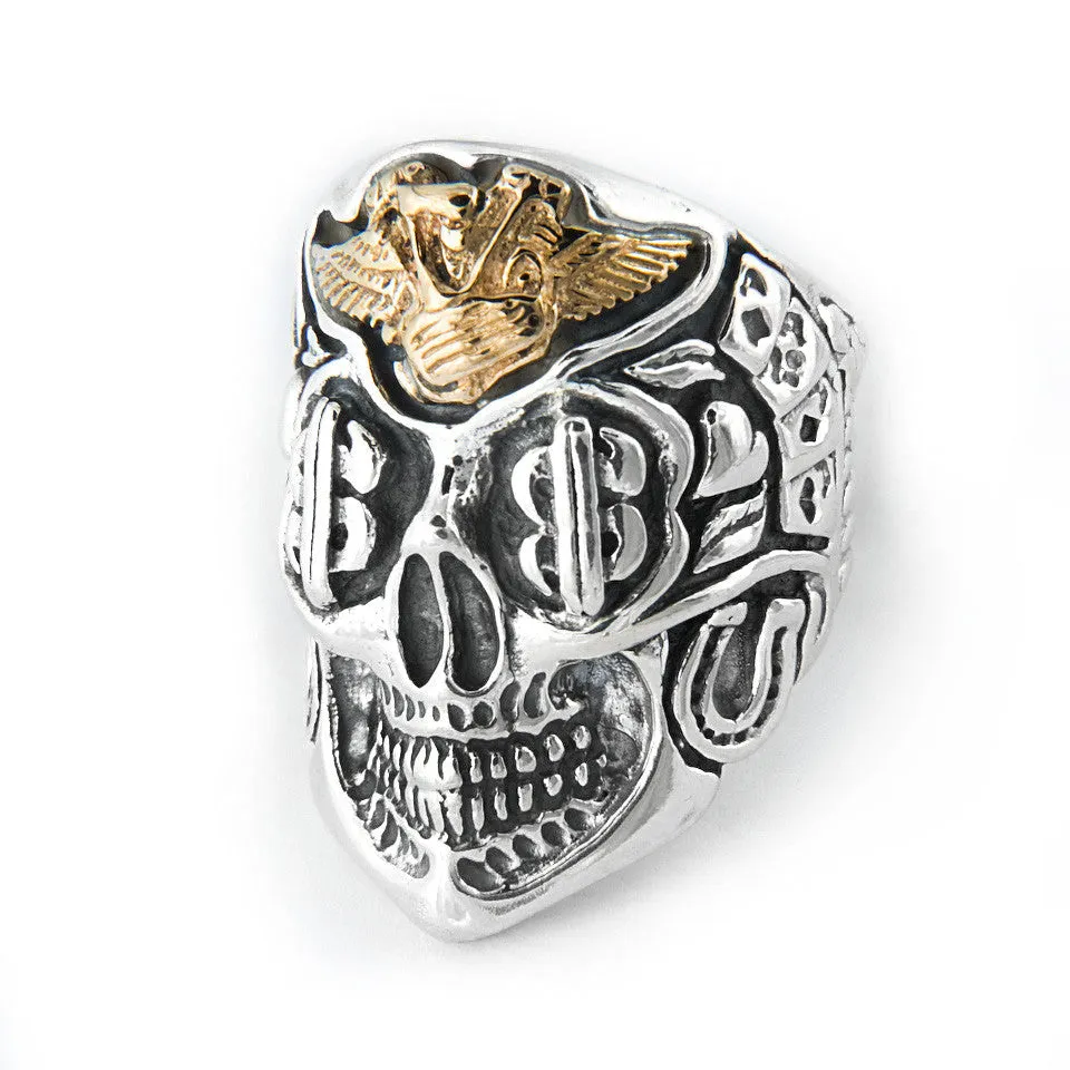 Jeff Decker-Designed Skull with Motor Ring
