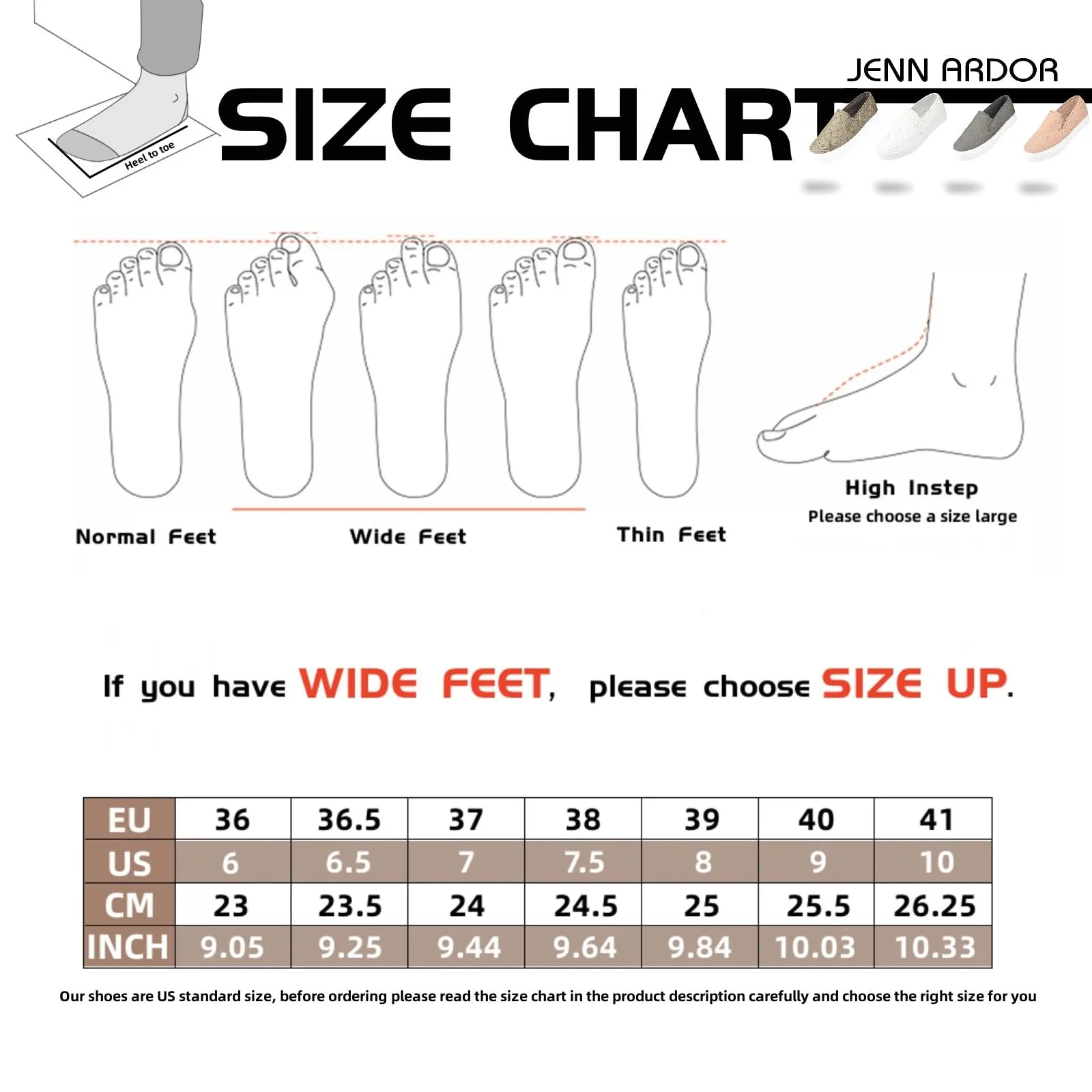 JENN ARDOR Women's Slip On Sneakers Fashion Flats Shoes Comfortable Casual Shoes for Walking
