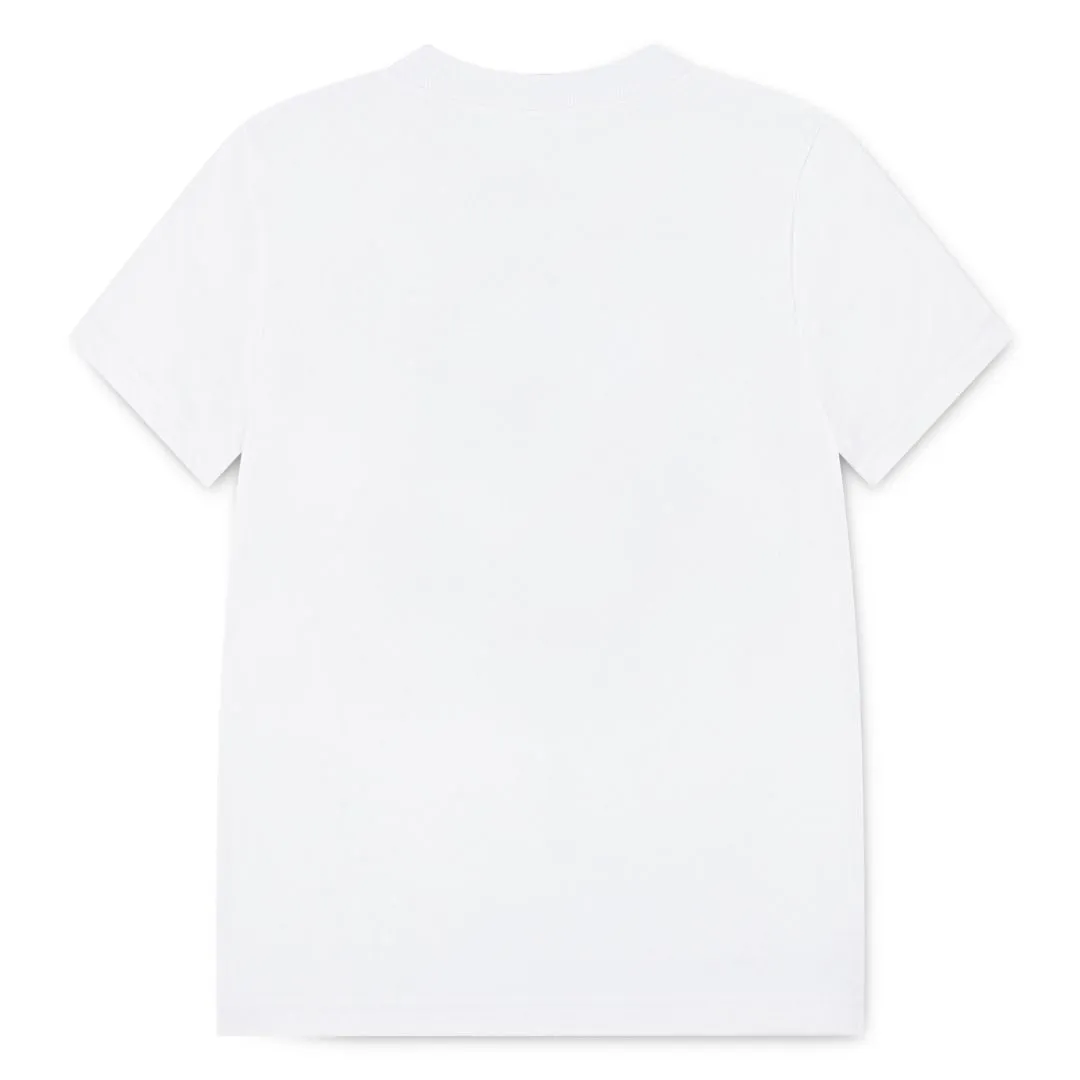 Jordan Boys Basketball Fire T-Shirt White (Big Kids)