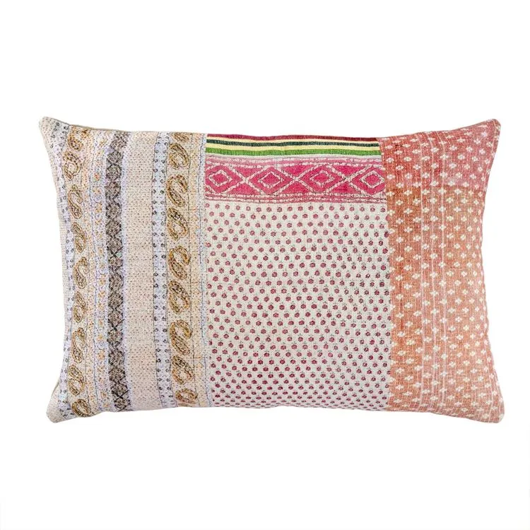 Kantha Cloth Printed Pillow