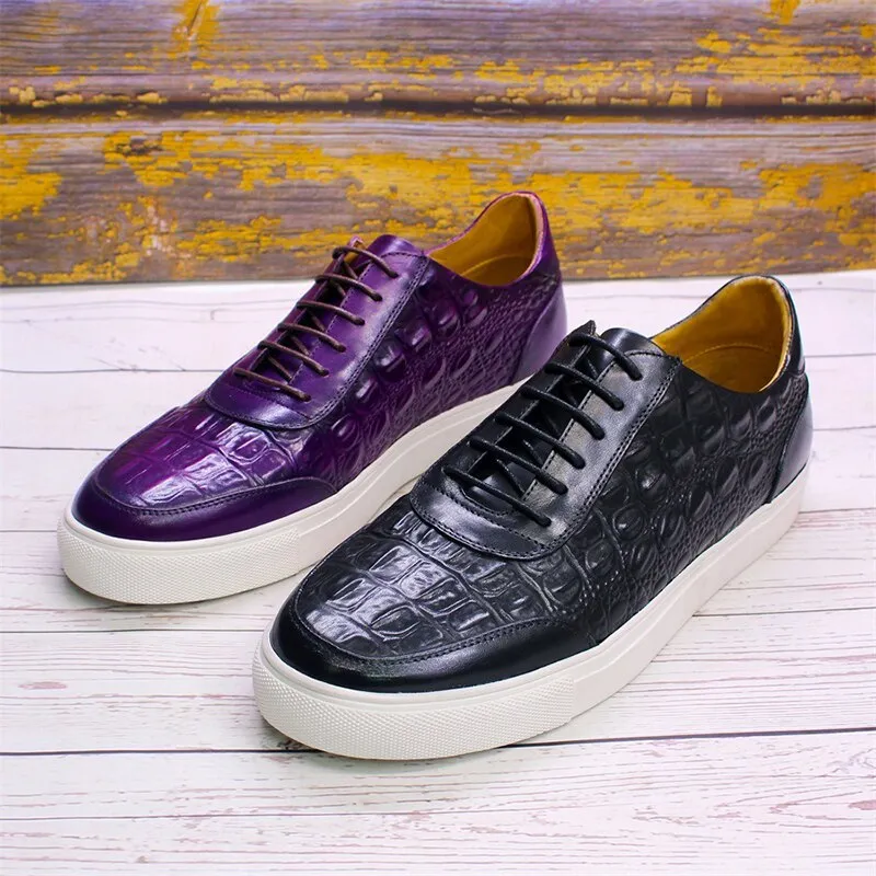 Luxury casual leather shoes
