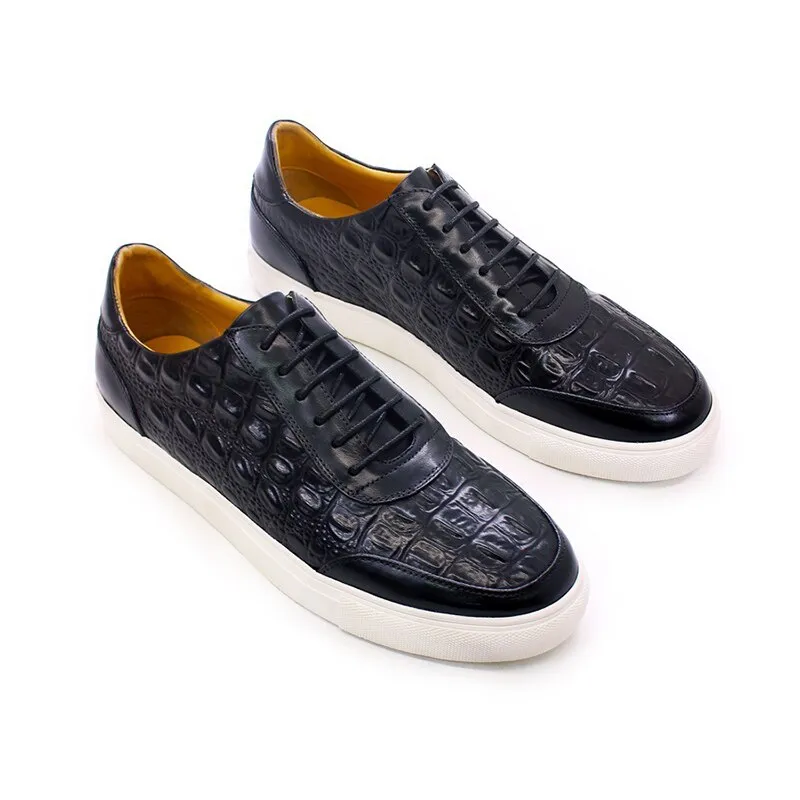 Luxury casual leather shoes