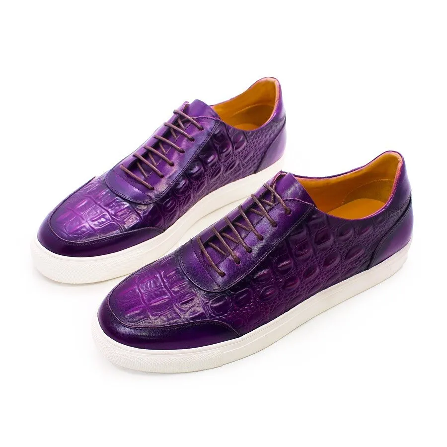 Luxury casual leather shoes