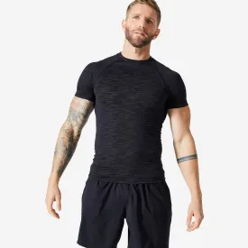 Men's Short-Sleeved Crew Neck Weight Training Compression T-Shirt