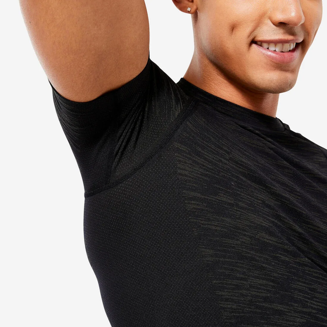 Men's Short-Sleeved Crew Neck Weight Training Compression T-Shirt