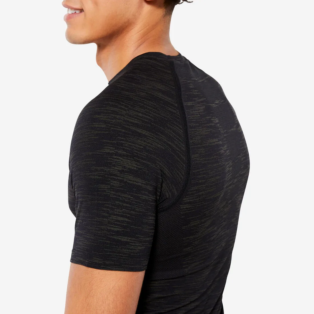 Men's Short-Sleeved Crew Neck Weight Training Compression T-Shirt
