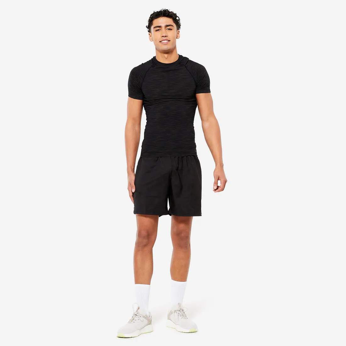 Men's Short-Sleeved Crew Neck Weight Training Compression T-Shirt