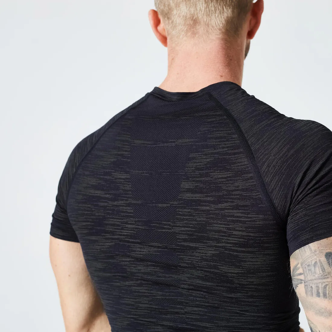 Men's Short-Sleeved Crew Neck Weight Training Compression T-Shirt