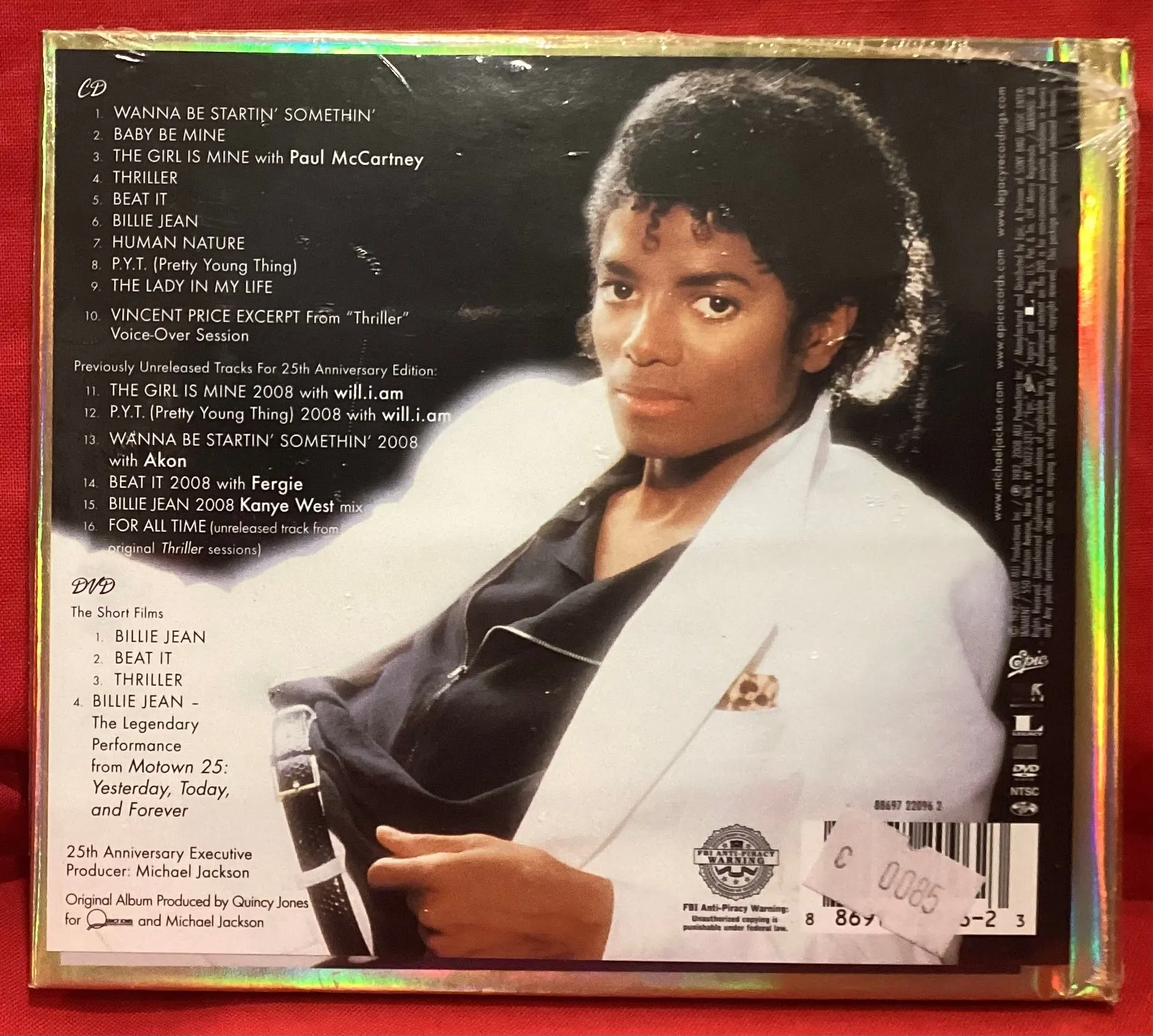 MICHAEL JACKSON - THRILLER - 25TH ANNIVERSARY CD/DVD (NEW/ SEALED)