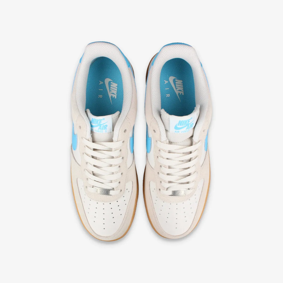 NIKE AIR FORCE 1 '07 LV8 PHANTOM/BALTIC BLUE/GUM YELLOW
