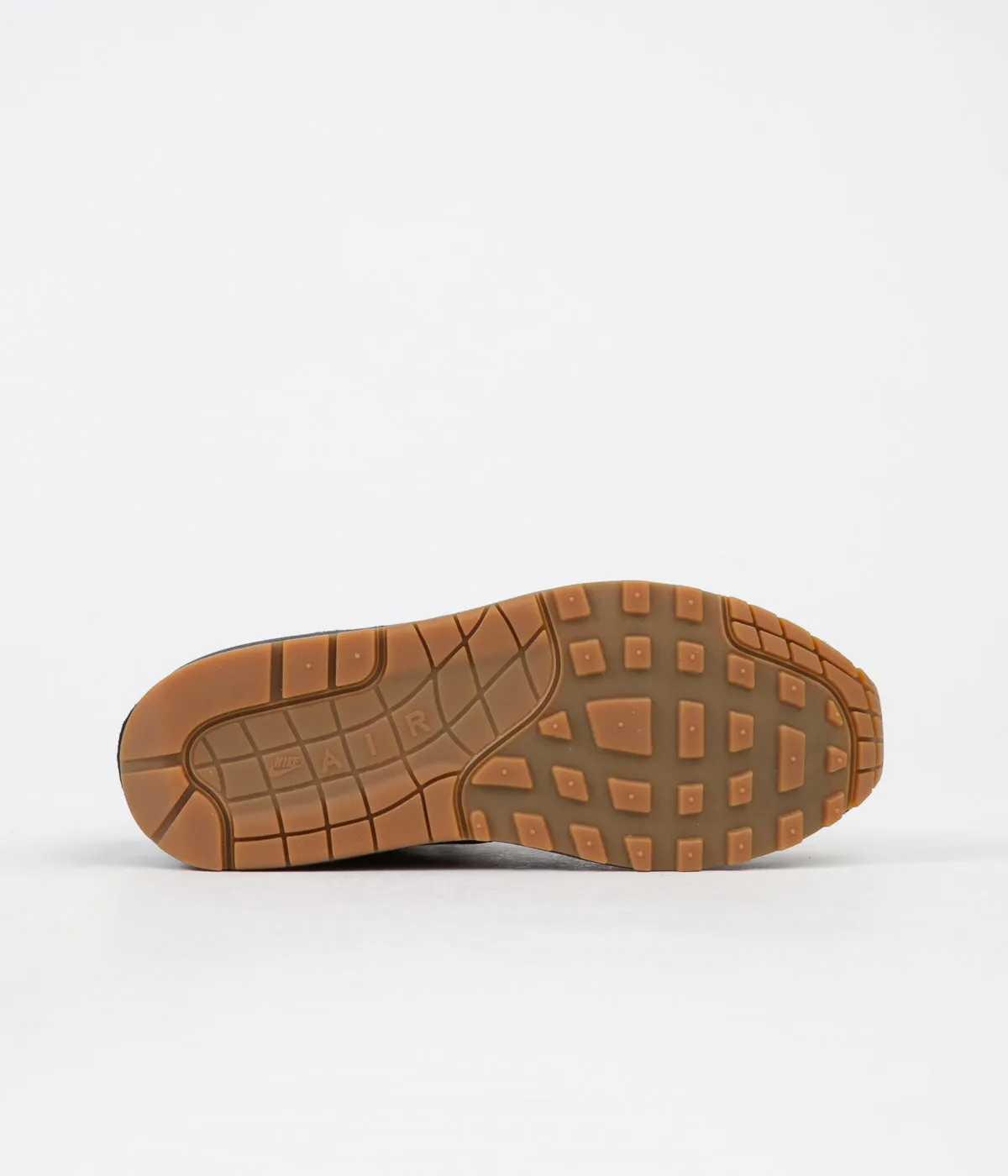Nike Air Max 1 Shoes - Black / Black - Black - Gum Med Brown