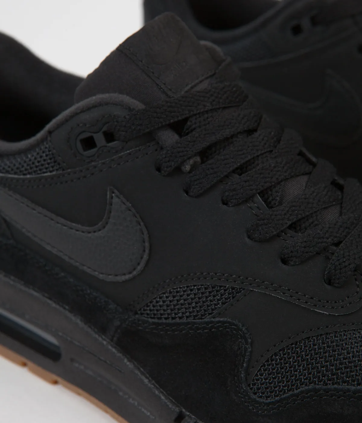 Nike Air Max 1 Shoes - Black / Black - Black - Gum Med Brown