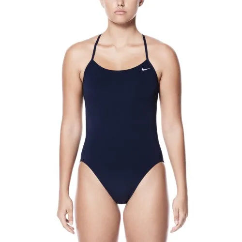NIKE Poly Solids Women Swim Performance Cut Out One Piece - (Additional Colors)