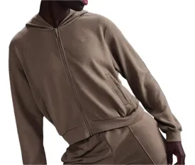 Nike Sportswear Chill Terry Women's Loose Full-Zip French Terry Hoodie Brown