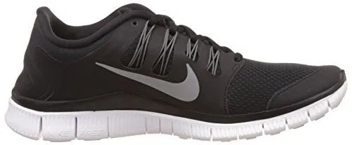 Nike Women's Free 5.0  Running Shoe, Black/Metallic Silver/Dark Grey/White, 6 B(M) US