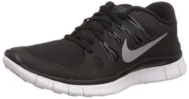 Nike Women's Free 5.0  Running Shoe, Black/Metallic Silver/Dark Grey/White, 6 B(M) US