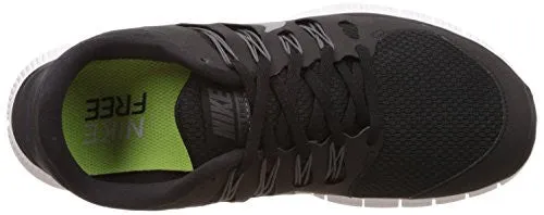 Nike Women's Free 5.0  Running Shoe, Black/Metallic Silver/Dark Grey/White, 6 B(M) US