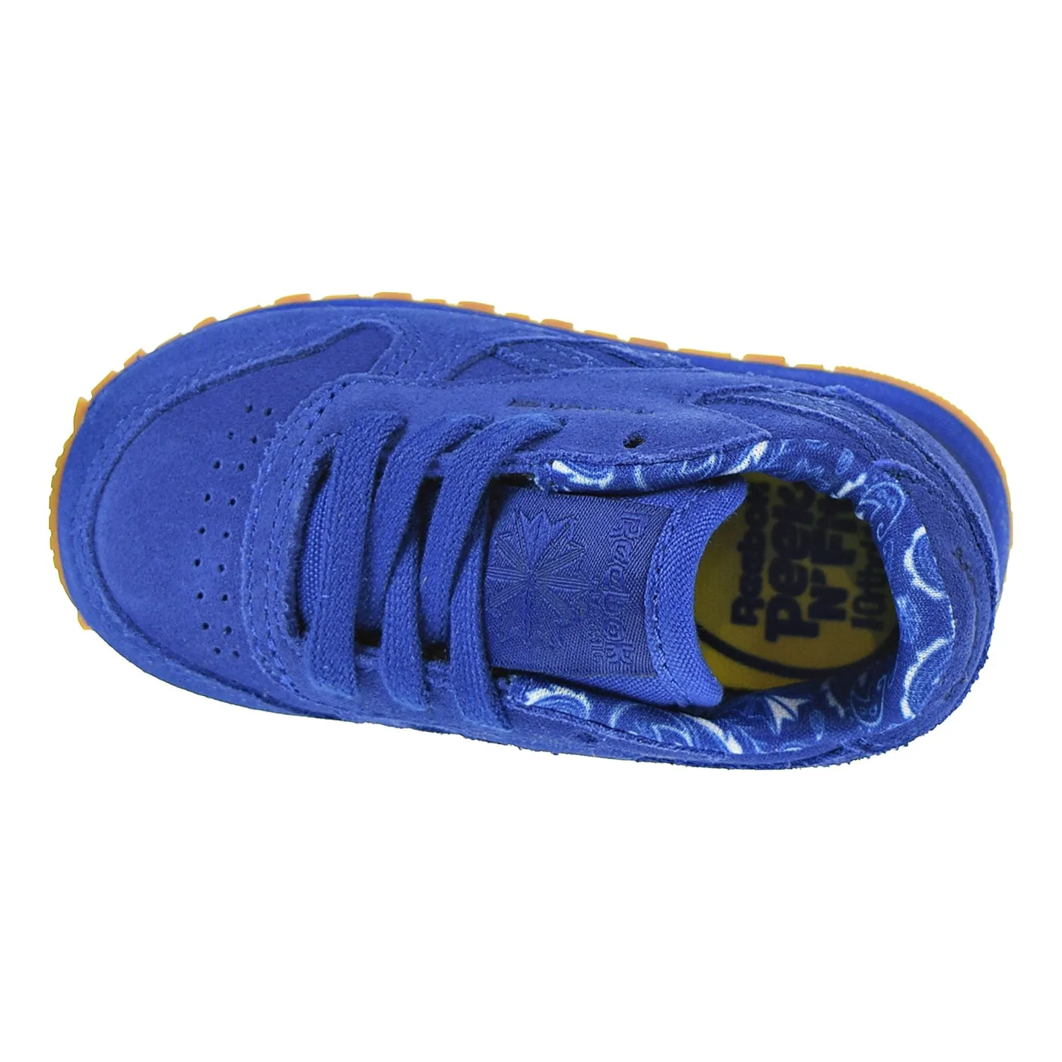 Reebok CL Leather TD Toddler Shoes Collegiate Royal/White