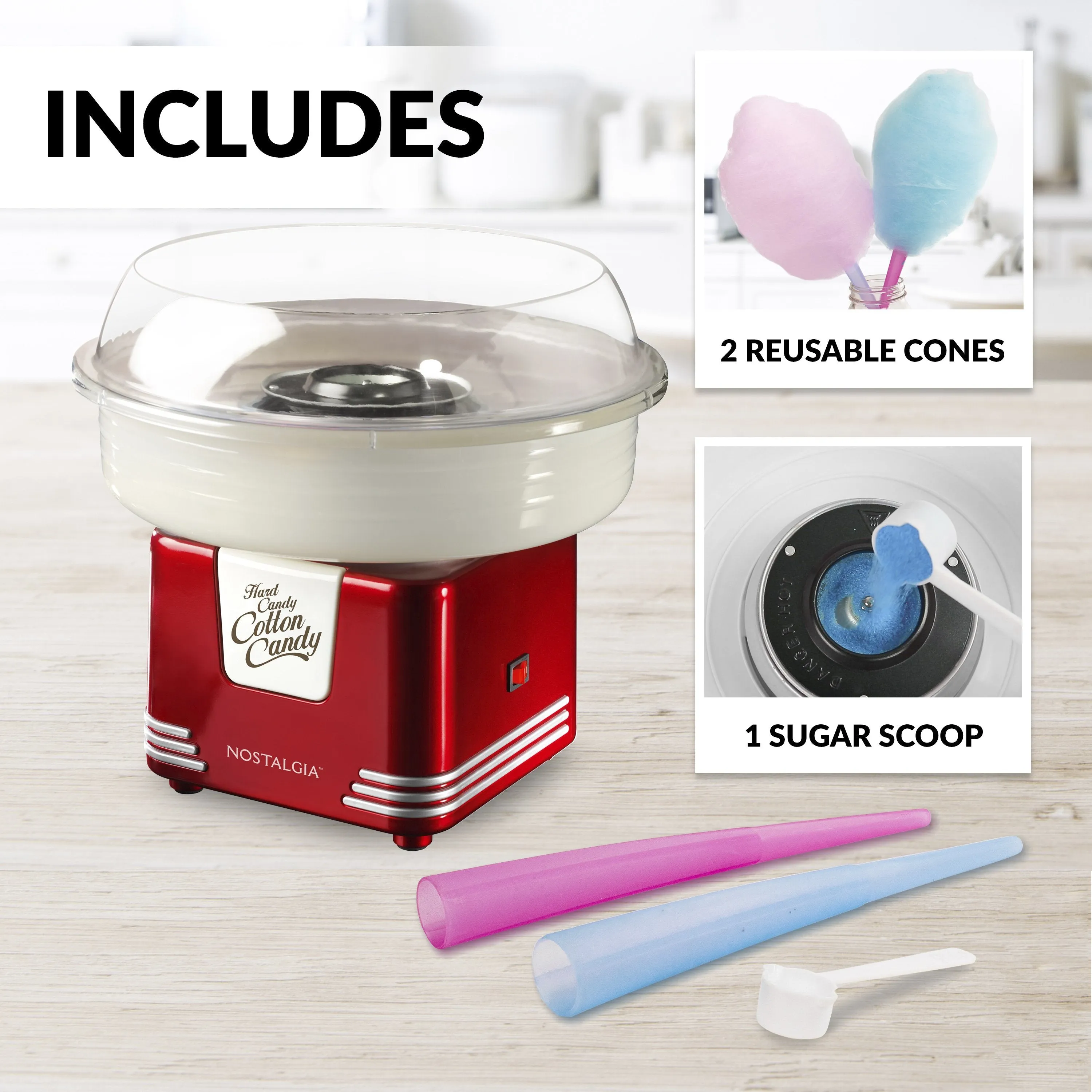 Retro Hard Candy Cotton Candy Maker
