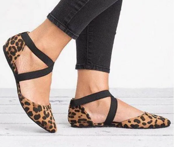 Shoes - Women's Leopard Print Casual Shoes