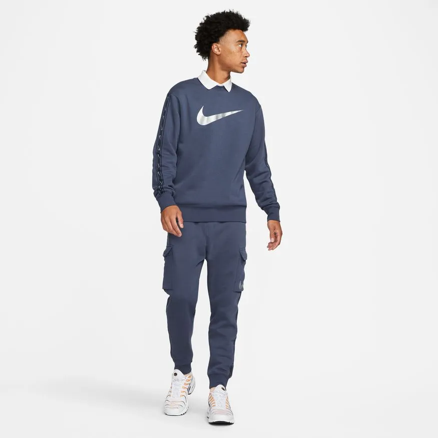 Sweat Nike Sportswear Fleece - Bleu/Argent