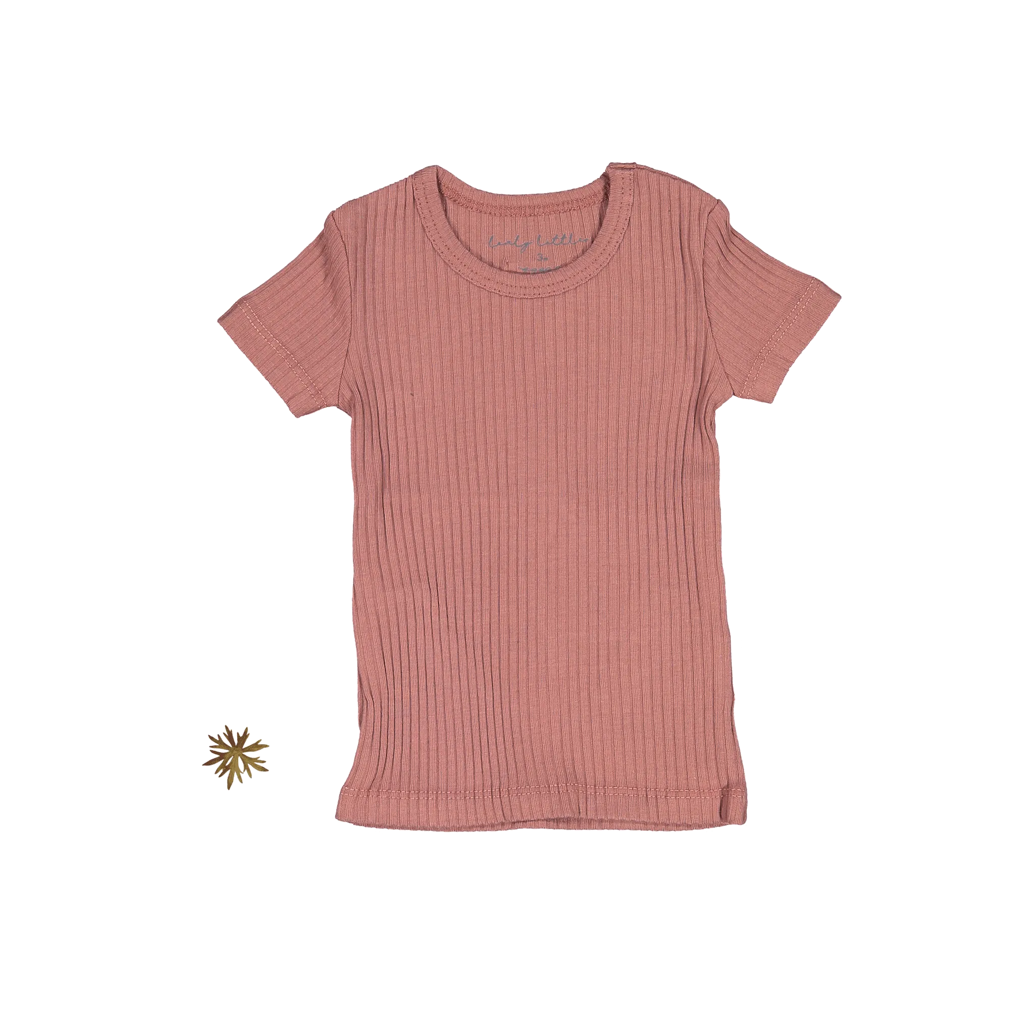 The Short Sleeve Tee - Rosewood Ribbed